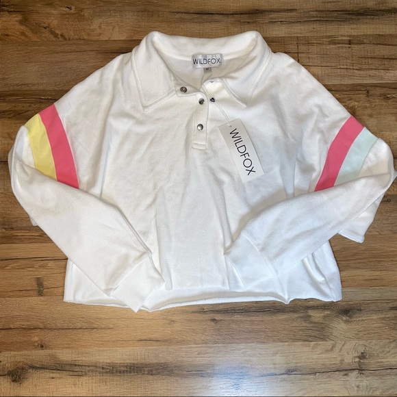 NWT Wildfox Candy Stripe Miami Polo - Picture 6 of 8